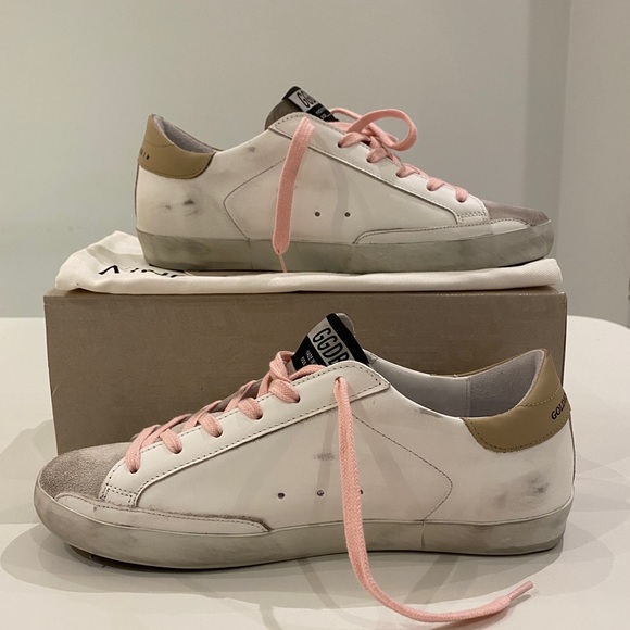 Golden Goose Superstar White/Dotted Star sz 40 NIB - Picture 5 of 8